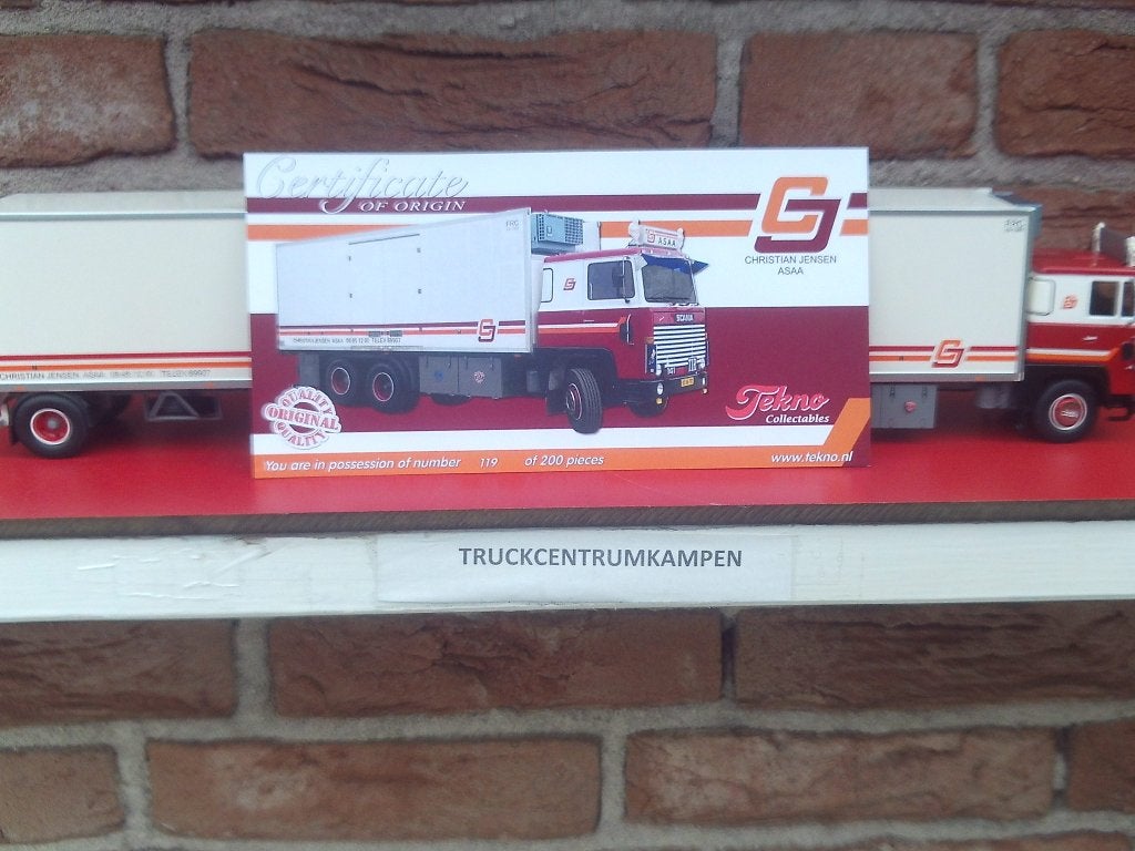 Tekno  Scania  141  van  CJ  Transport/\., Ophalen of Verzenden, Nieuw, Bus of Vrachtwagen, Tekno