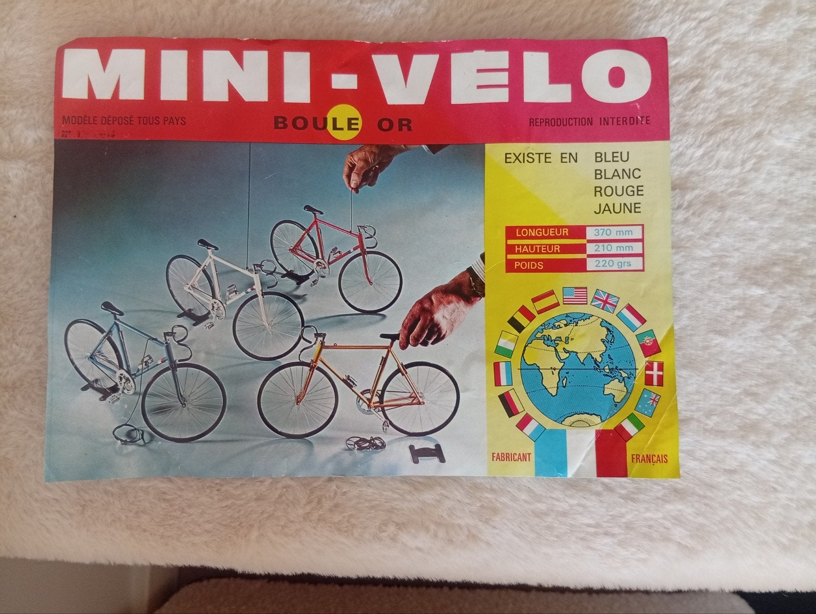 Mini-Velo Boule Or Fietsmodel - Nieuwstaat, Overige merken, Auto, Groter dan 1:32, Ophalen of Verzenden