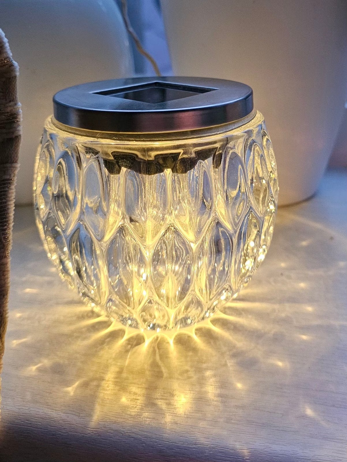 Solar LED Tuinlamp Glas - Sfeervolle Verlichting, Tuin en Terras, Buitenverlichting, Zonne-energie, Minder dan 50 watt, Overige typen