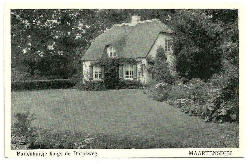 AK Maartensdijk - Buitenhuisje langs de Dorpsweg, Verzenden, 1940 tot 1960, Ongelopen, Utrecht