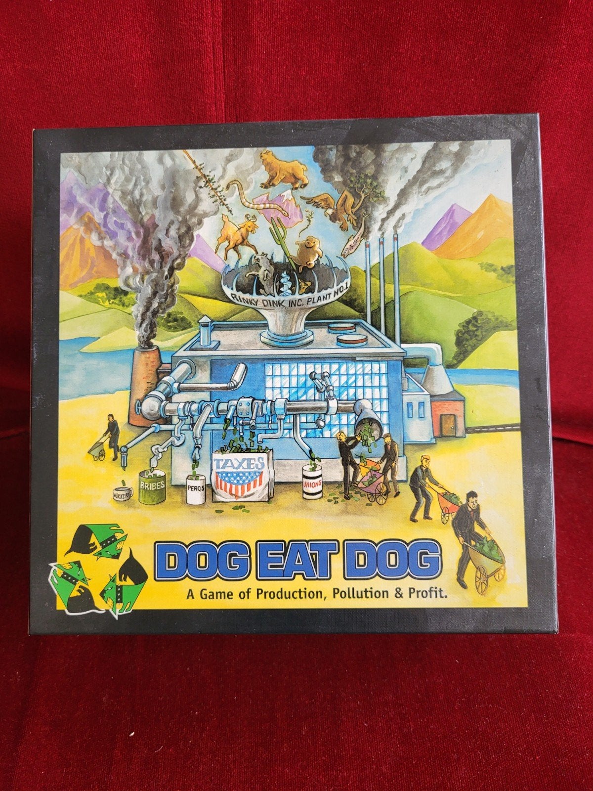Dog Eat Dog: A Game of Production, Pollution & Profit, Drie of vier spelers, Ophalen of Verzenden, Gebruikt, QED Games