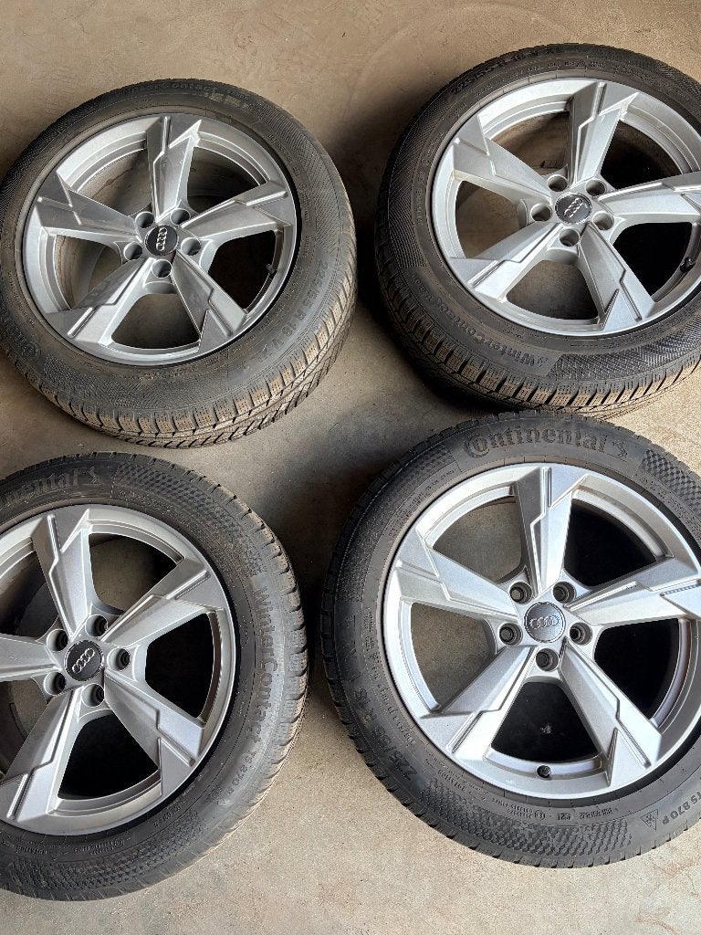 Originele 18 inch Audi A6 (C8) winterset, Auto-onderdelen, Banden en Velgen, Ophalen, 18 inch, Gebruikt, Banden en Velgen