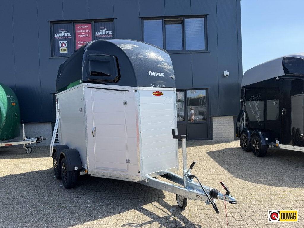 Bij Impex Bockmann Champion Esprit 2-prds alu + vleugeldeur, Nieuw, Aluminium, 2-paards trailer