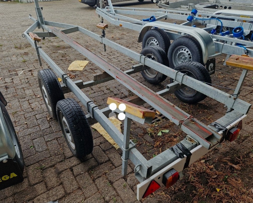 Pega tandemas stalling trailer 2000KG laden.7 mtr !!!!, Watersport en Boten, Ophalen, 1500 tot 3000 kg, 6 tot 9 meter, Overige typen