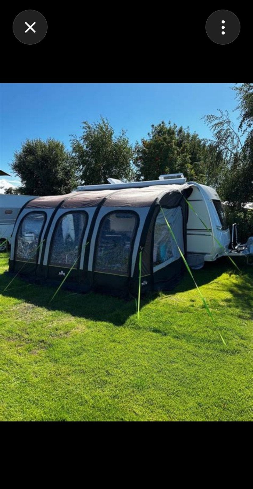 Obelink Viera 420 Easy Air Connected voortent – compleet, Caravans en Kamperen, Tenten, Ophalen, Zo goed als nieuw, Tot en met 4