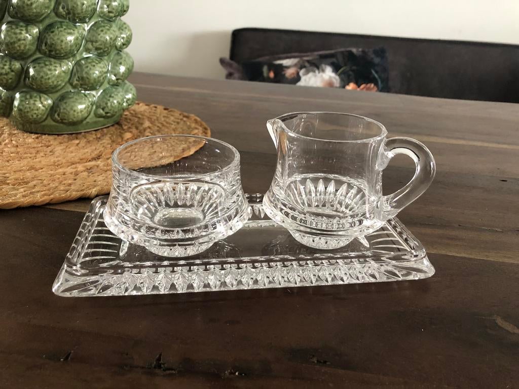 💝 Vintage NACHTMANN EUROPA kristal roomstel, Antiek en Kunst, Antiek | Glas en Kristal, Ophalen of Verzenden