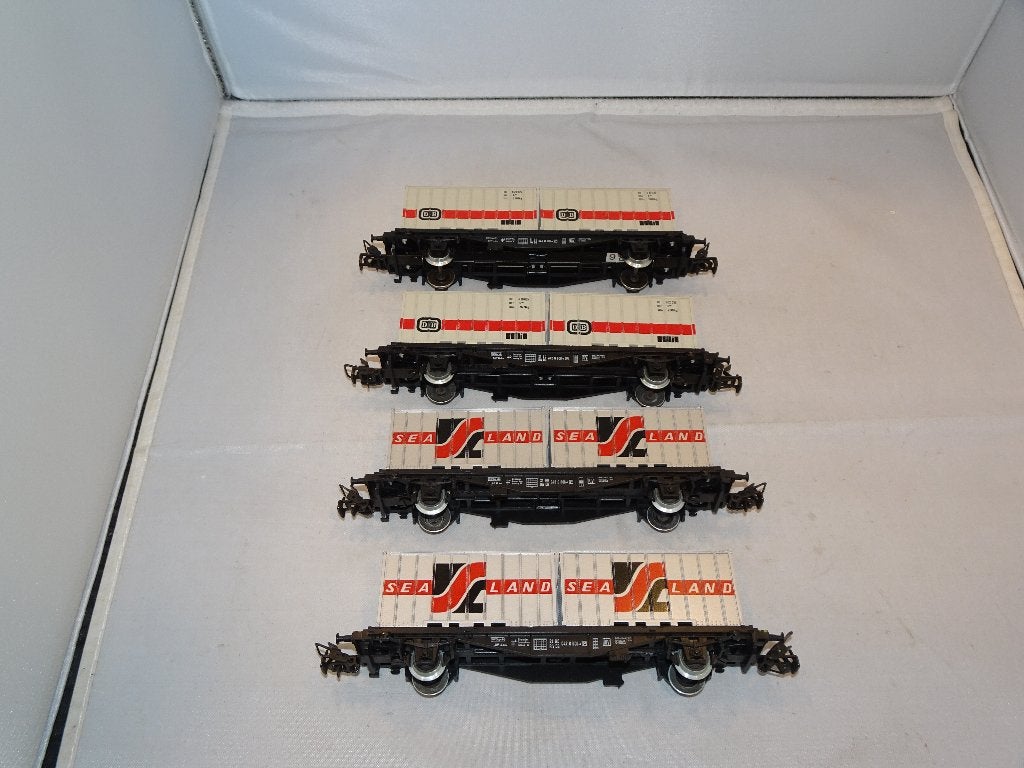 4 Marklin 4668/4664/4670 containerwagons DB NIEUW+OVP (#948), Wisselstroom, Ophalen of Verzenden, Märklin, Nieuw
