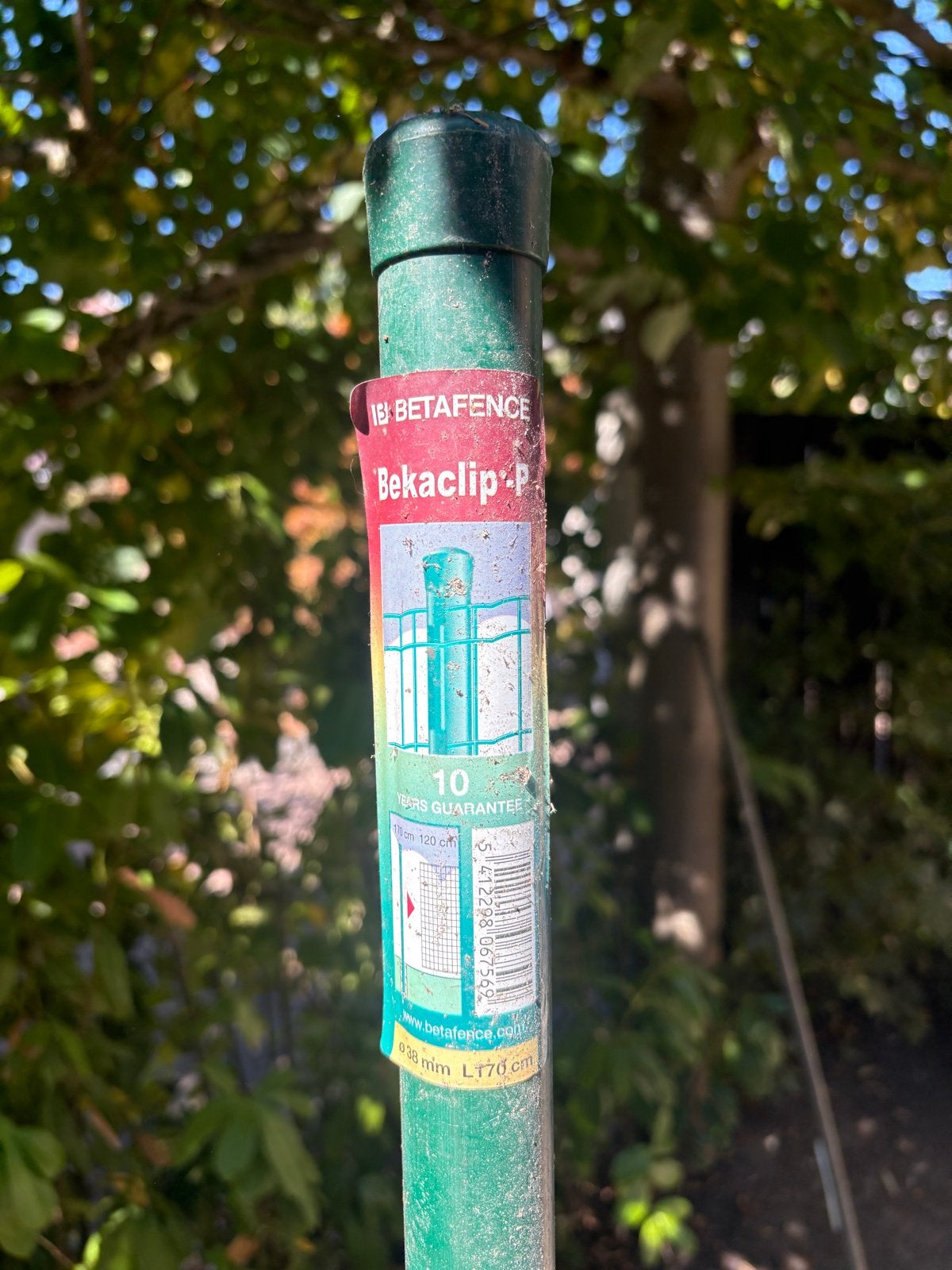 10 Betaclip-P palen voor tuinhek, 170 cm, groen, Tuin en Terras, Tuinhekken en Hekwerk, Ophalen, Gebruikt, IJzer, Tuinhek