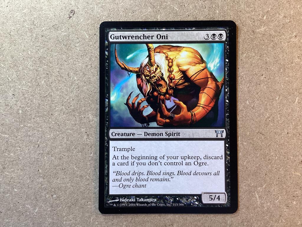 1x Gutwrencher Oni [113/306] (Near Mint), Ophalen of Verzenden, Zo goed als nieuw, Losse kaart