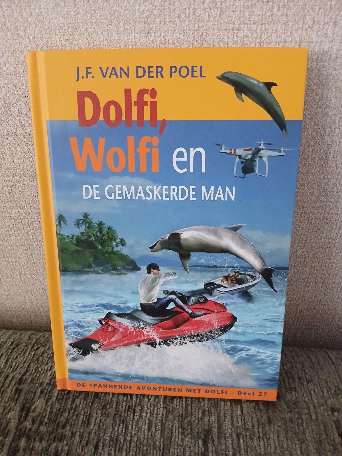J.F. van der Poel Dolfi, Wolfi en de gemaskerde man deel 27, Ophalen of Verzenden, Zo goed als nieuw, J.F. van der Poel