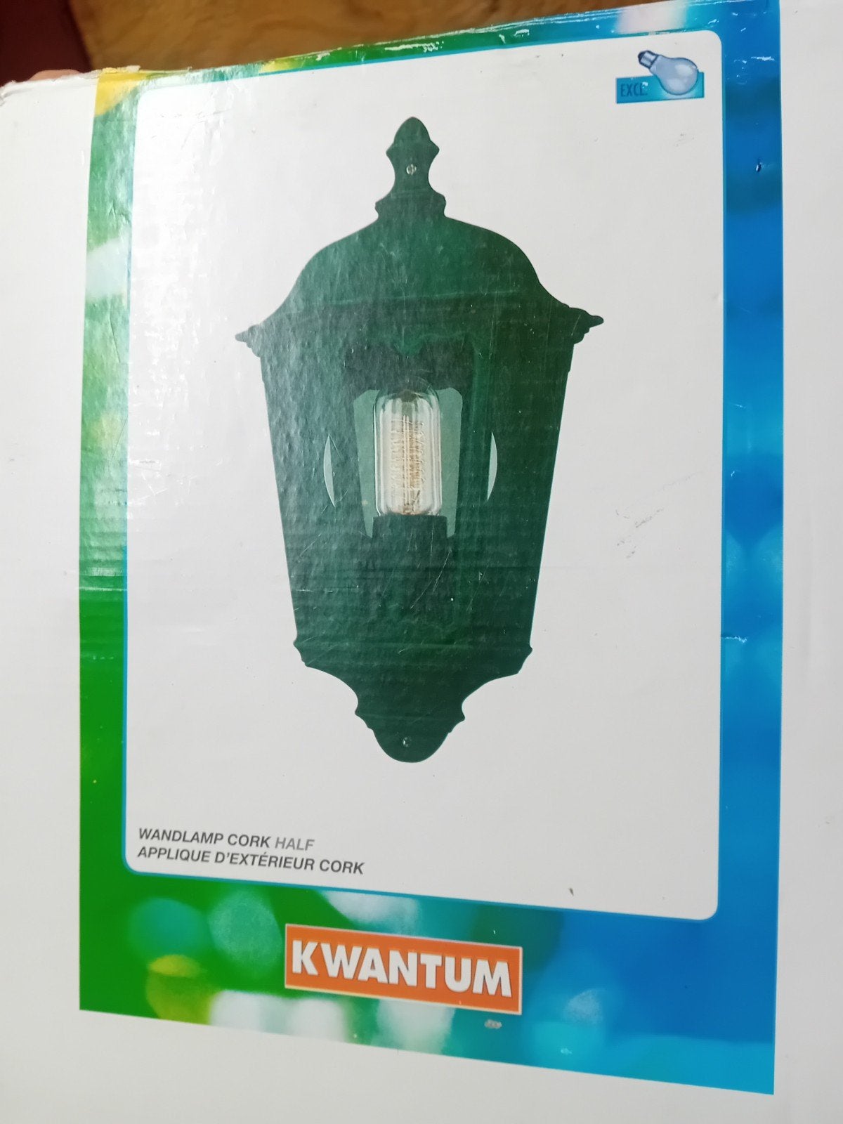 3 kwantum Wandlamp Cork Half - Groen Buitenlamp, Huis en Inrichting, Ophalen, Geschikt voor buiten, Nieuw, Buitenlamp