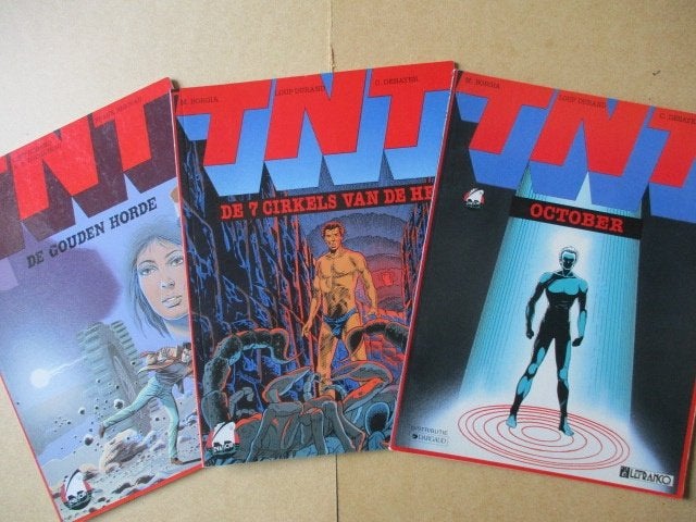 w0296 tnt 3x, Meerdere stripboeken, Ophalen, Gelezen