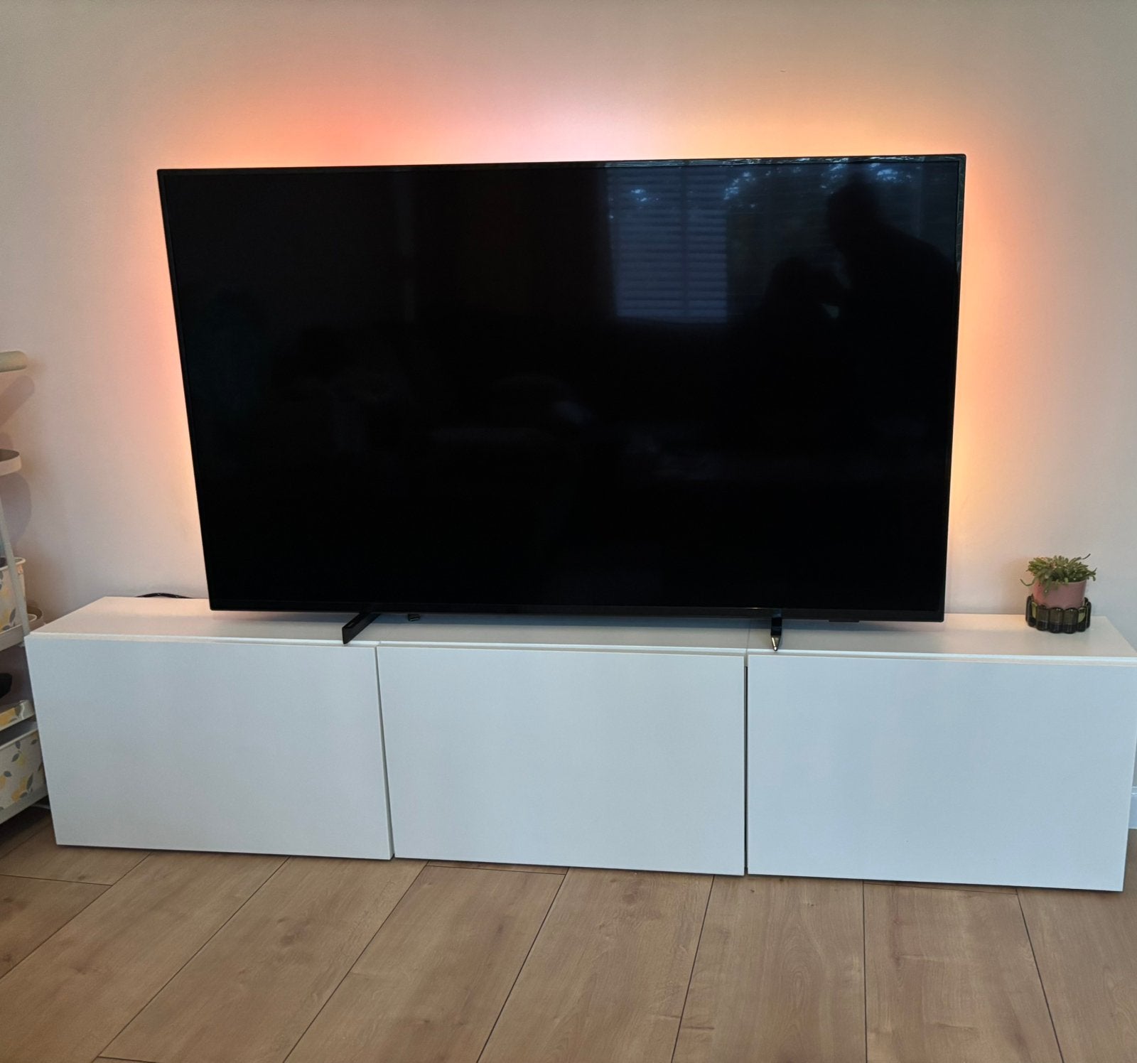IKEA BESTÅ TV-meubel met LAPPVIKEN deuren, Ophalen, Overige materialen, Gebruikt, 150 tot 200 cm