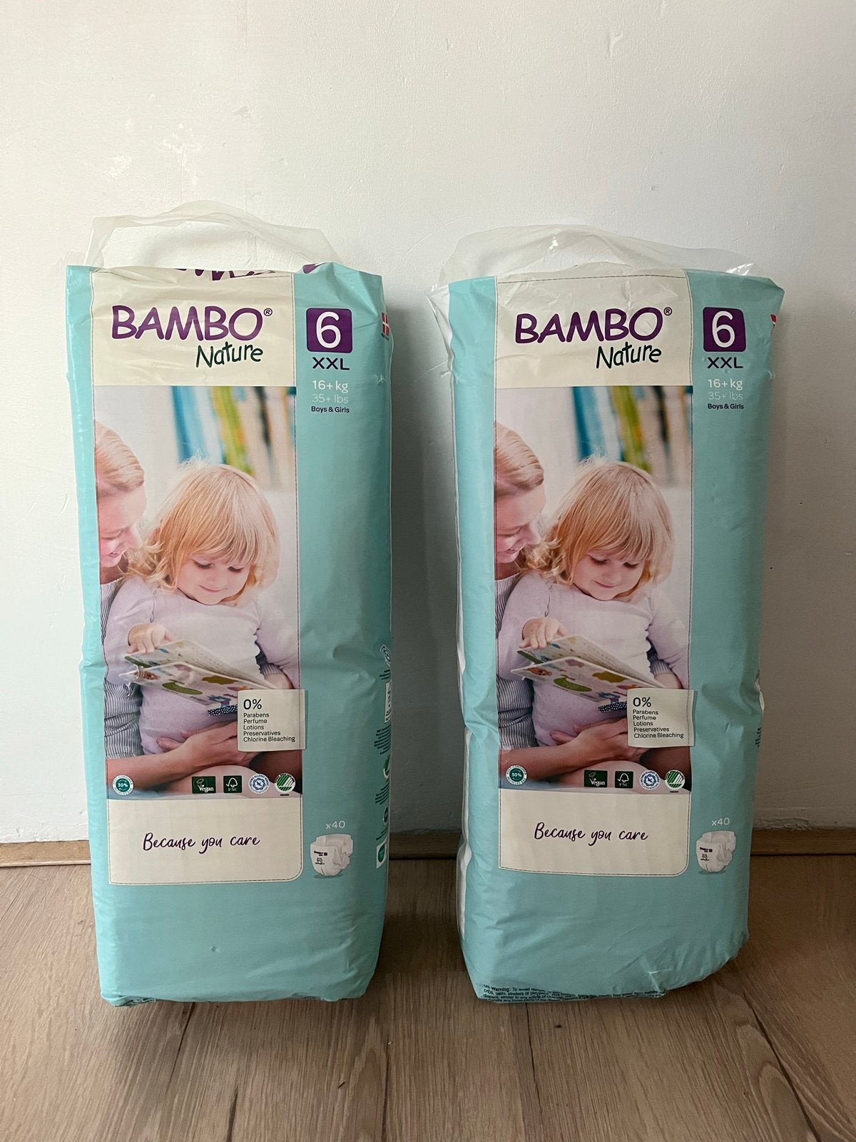 2x Bambo Nature Luiers Maat 6 XXL (16+ kg) - 80 stuks, Ophalen of Verzenden, Nieuw