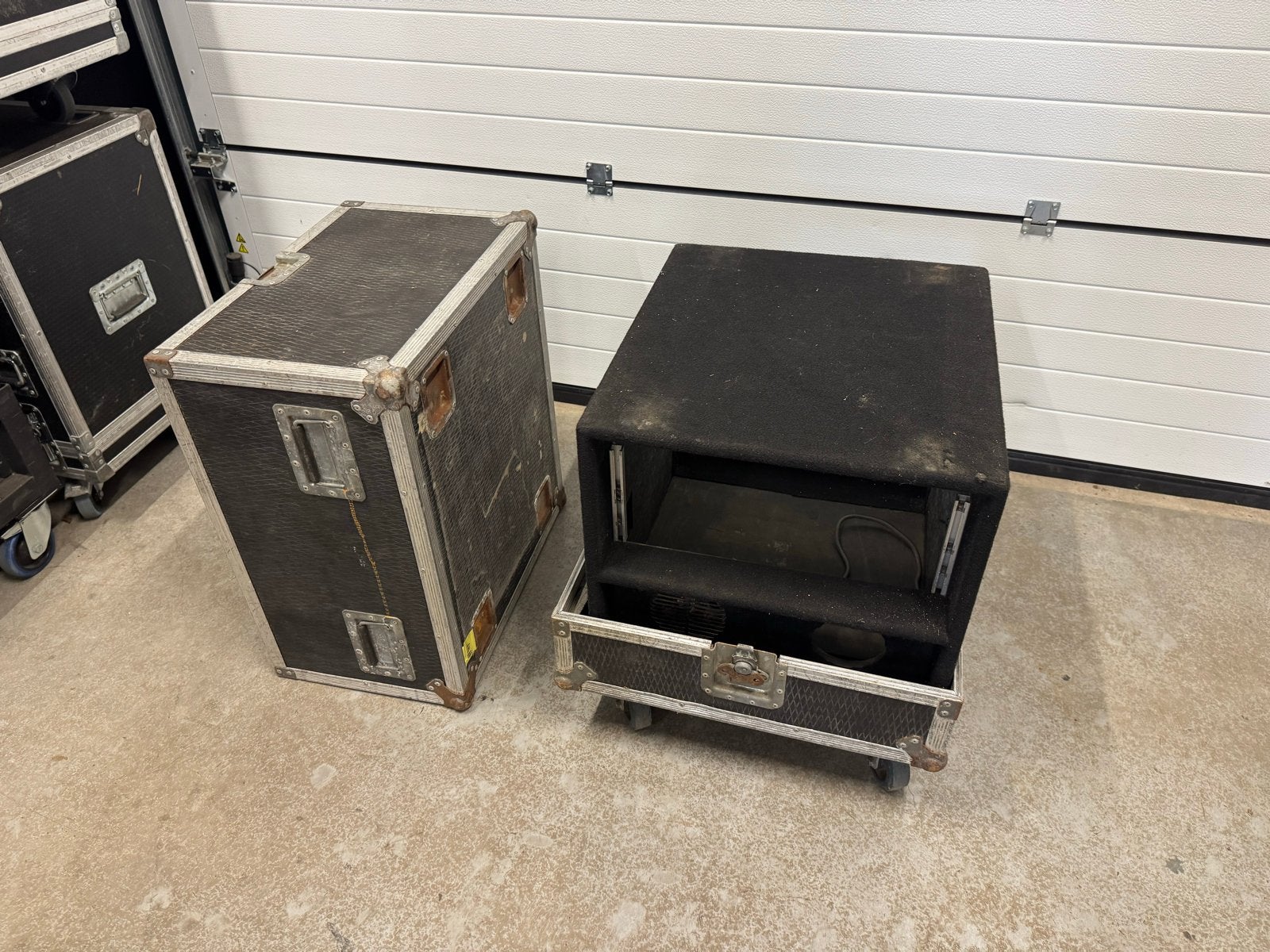 Stolp flightcase met 19 inch 10HE rack, Ophalen of Verzenden, Gebruikt, Speaker of Versterker, Flightcase
