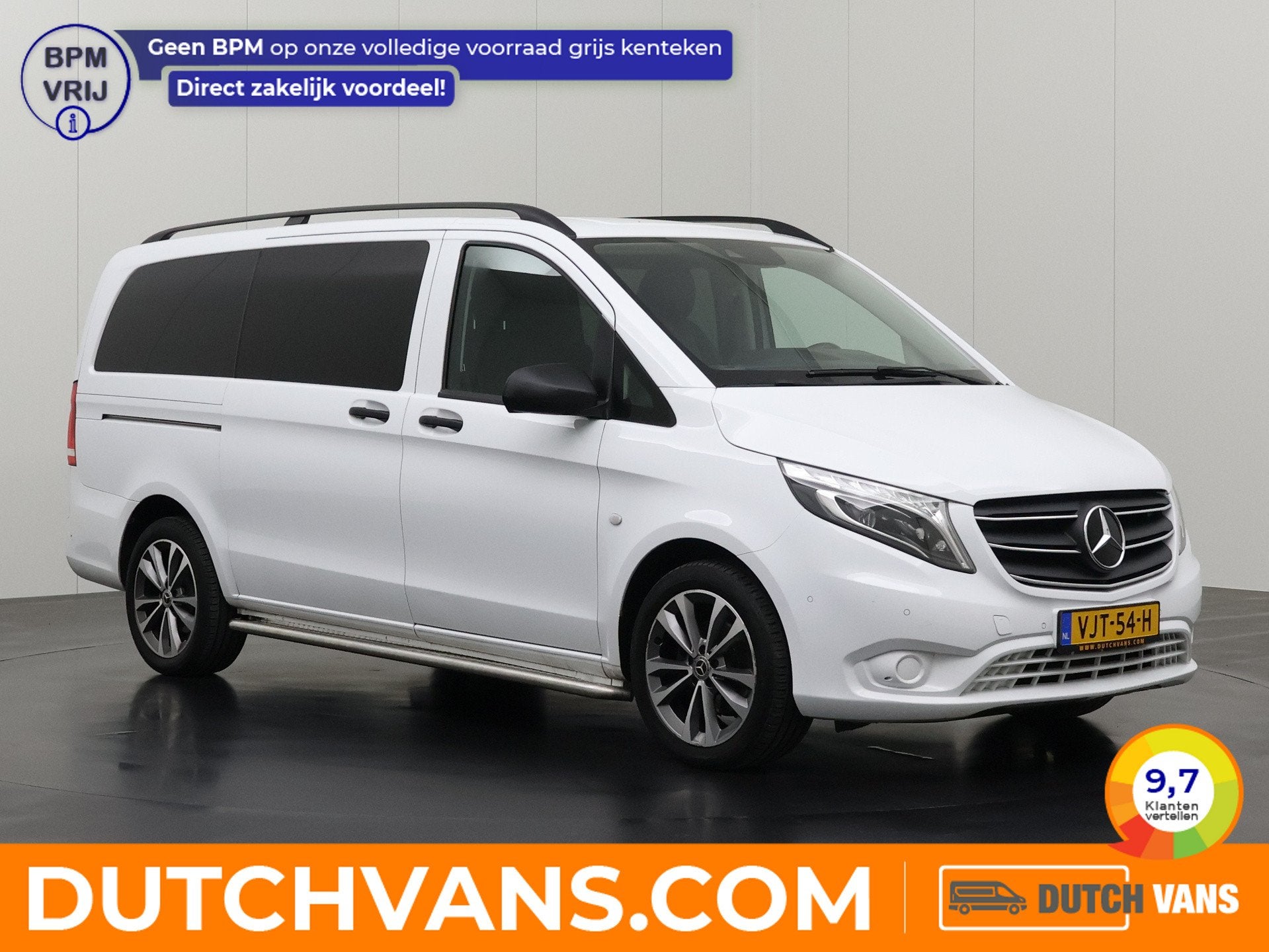 Mercedes-Benz Vito 116CDI Automaat Lang Dubbele Cabine | Led, Auto's, Automaat, Achterwielaandrijving, Gebruikt, 4 cilinders