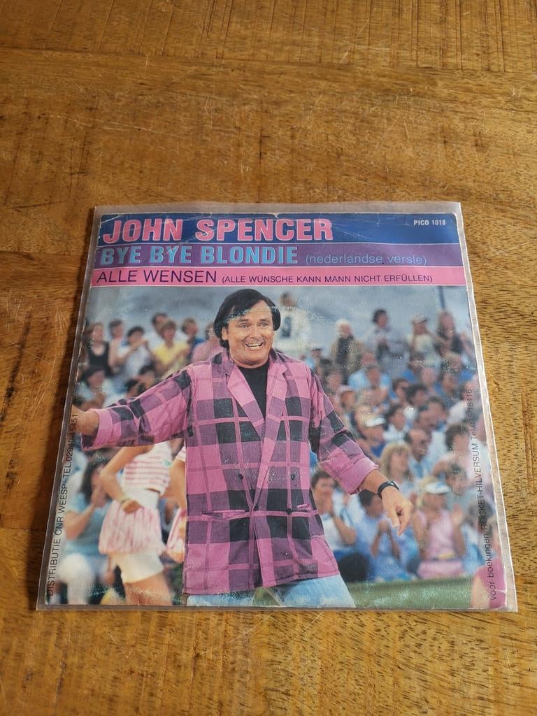 John spencer bye bye blondie piraten single, Ophalen of Verzenden, Gebruikt, Overige formaten, Levenslied of Smartlap