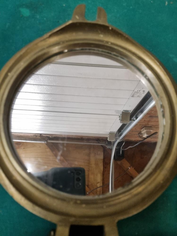 spiegel patrijspoort van messing vintage, Ophalen of Verzenden, 'T Olde Gre-j, Info@toldegrej.nl, Endepoelstraat 20f Didam
