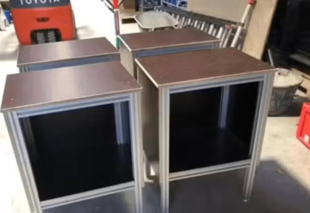 compacte werkbanken/ machinetafel, Doe-het-zelf en Verbouw, Werkbanken, Ophalen, Gebruikt