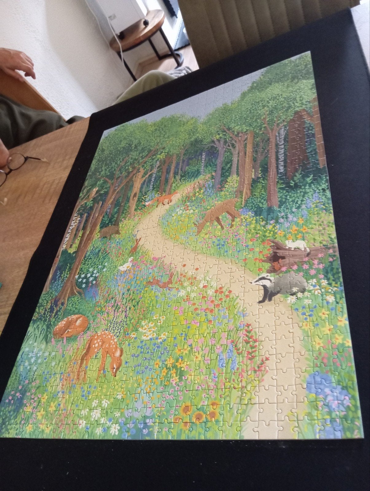 Puzzle Bosdieren van de Hema, 1000 stukjes, Ophalen of Verzenden, 500 t/m 1500 stukjes, Zo goed als nieuw