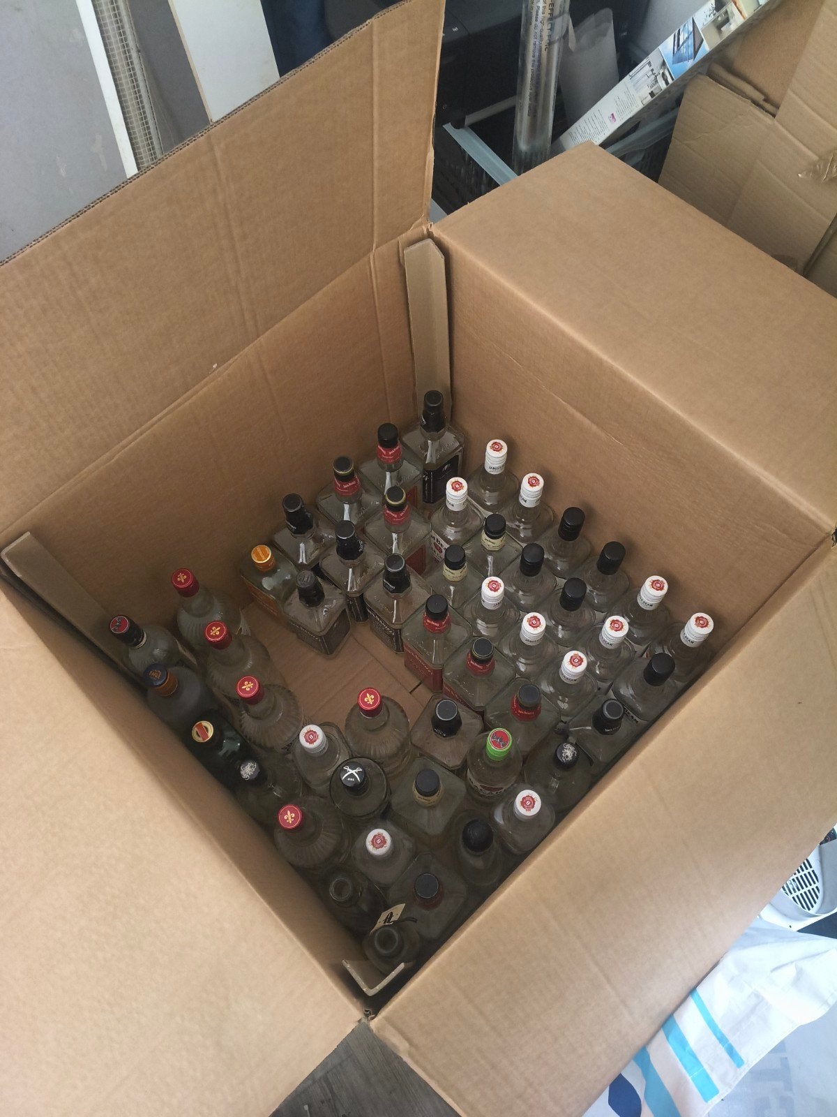 Lege Jim beam Jack Daniels Divers flessen gratis, Ophalen of Verzenden