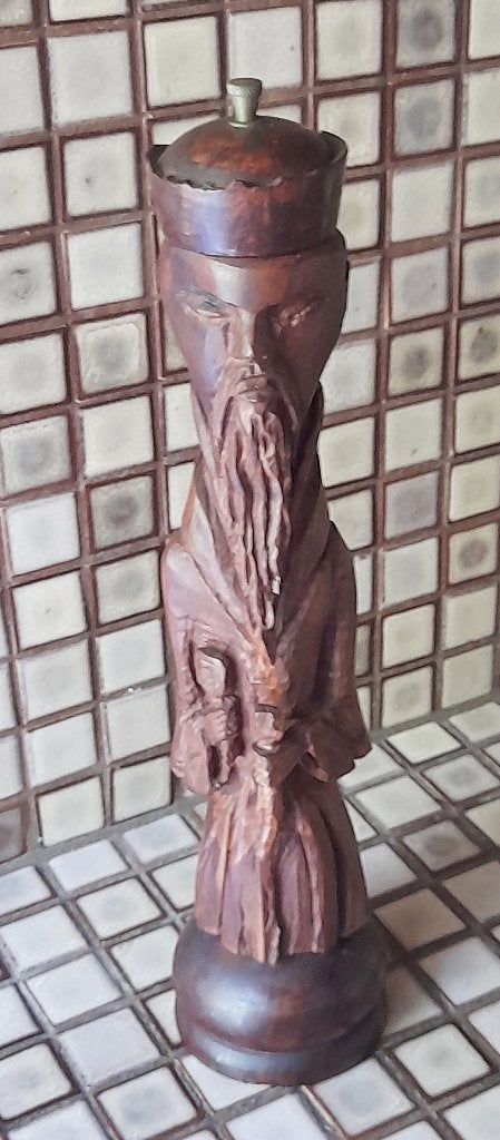 peperbus van hout groot Chinese man, Ophalen of Verzenden