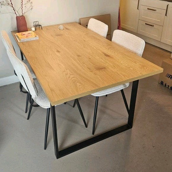 JYSK Eettafel 160x90 cm, Ophalen, 50 tot 100 cm, Zo goed als nieuw, 150 tot 200 cm