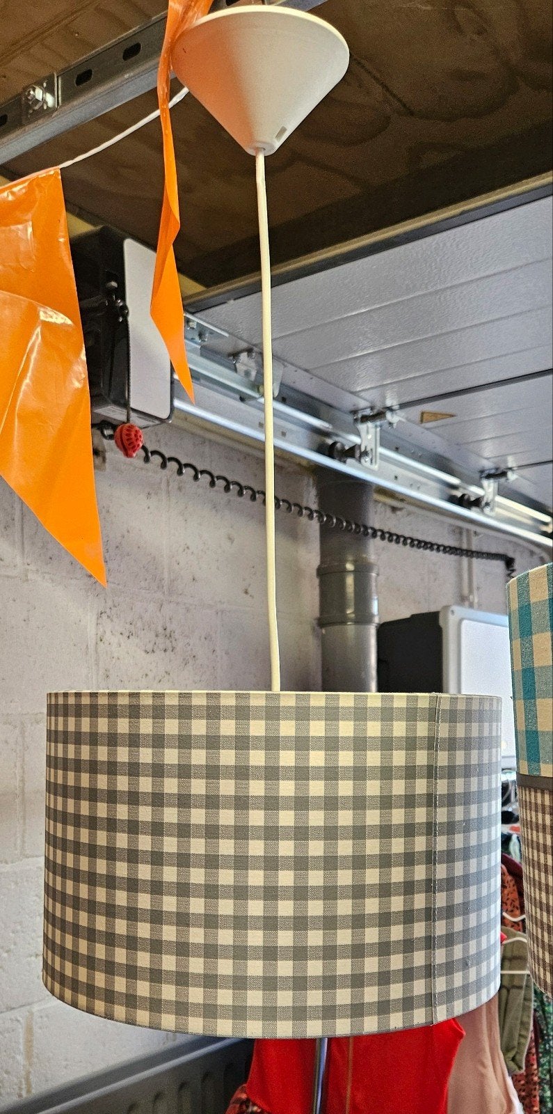 Leuke grijze lampenkap met uil, Ophalen of Verzenden, Zo goed als nieuw
