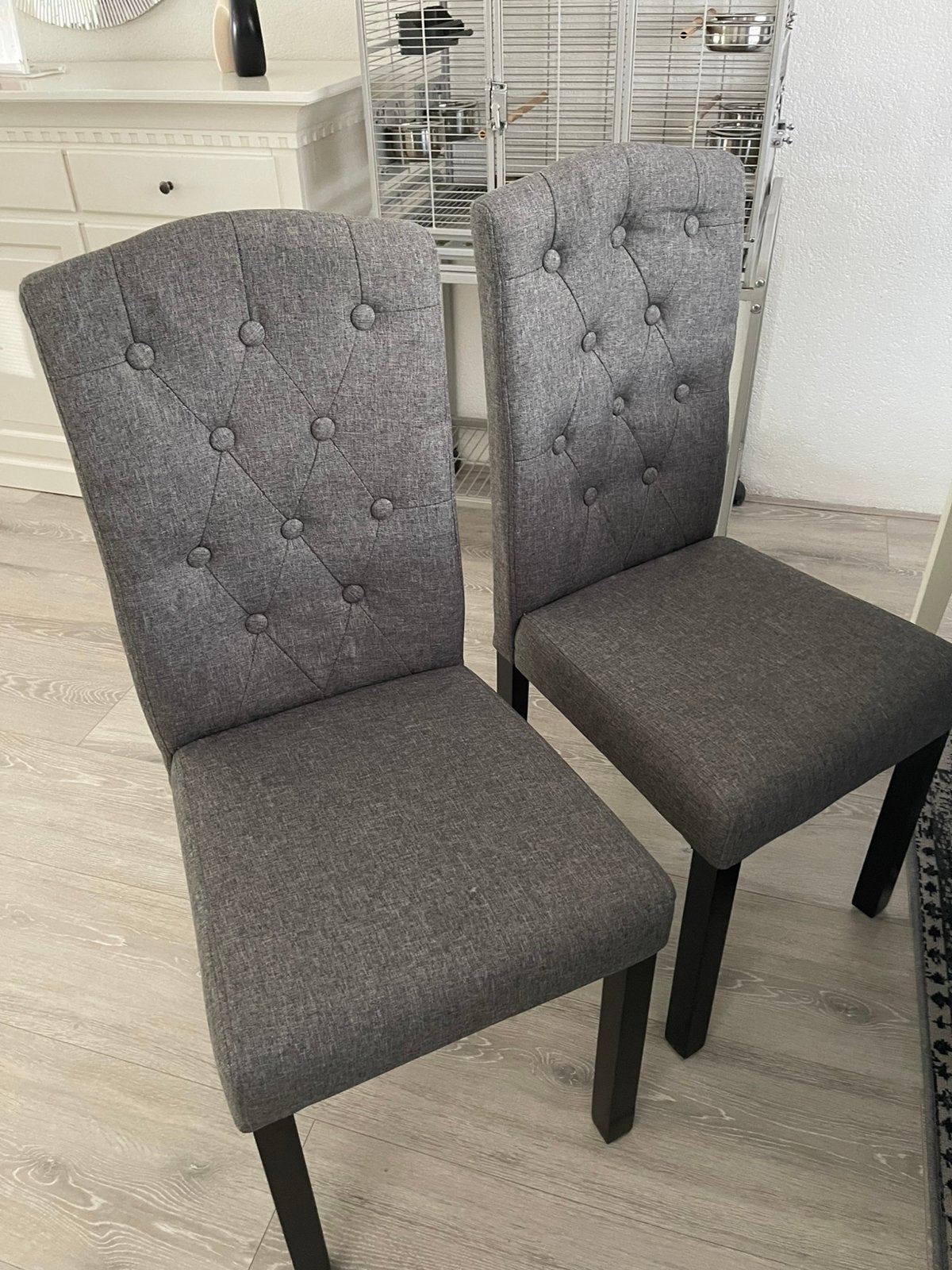 Meubels, Ophalen of Verzenden, Zo goed als nieuw, Stof, Vijf, Zes of meer stoelen