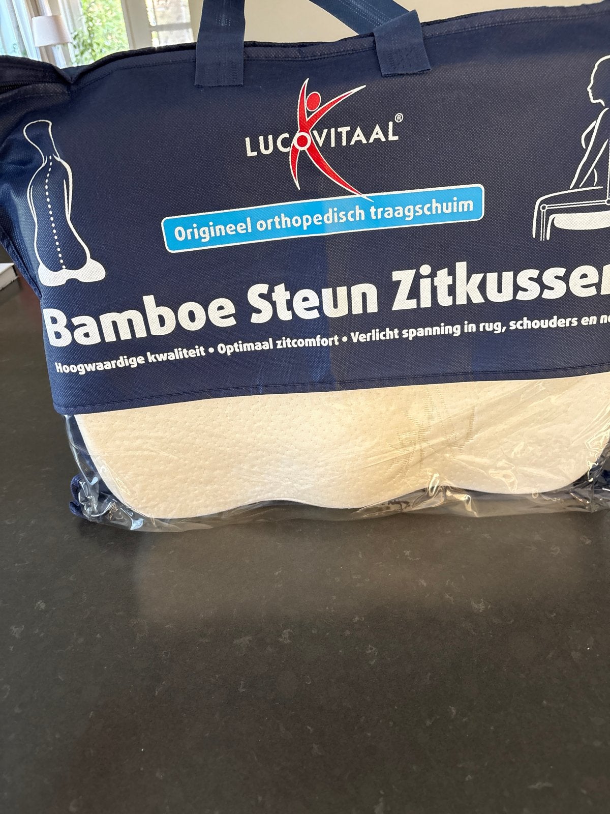 Lucovitaal bamboe zitkussen, Diversen, Ophalen of Verzenden, Nieuw