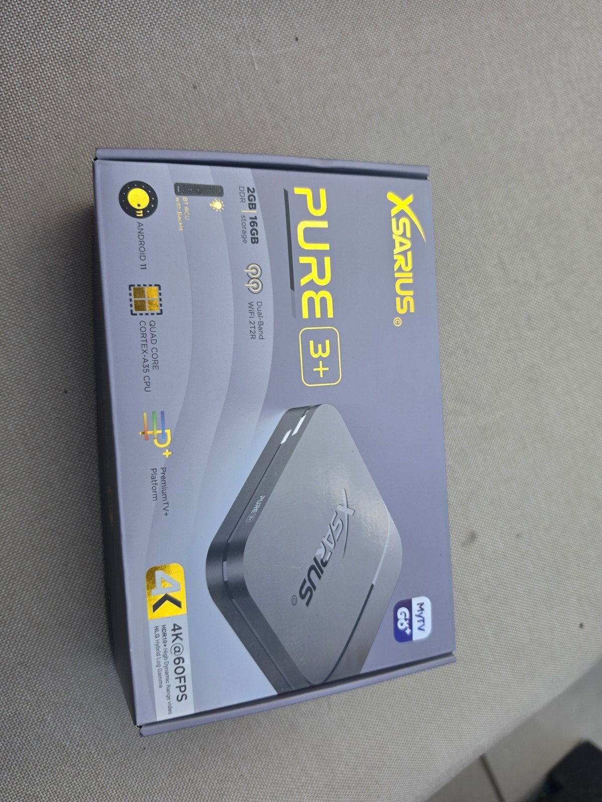 XSARIUS PURE 3+ 4K Android TV Box - Nieuw in doos, Ophalen of Verzenden, Nieuw, HDMI, Minder dan 500 GB