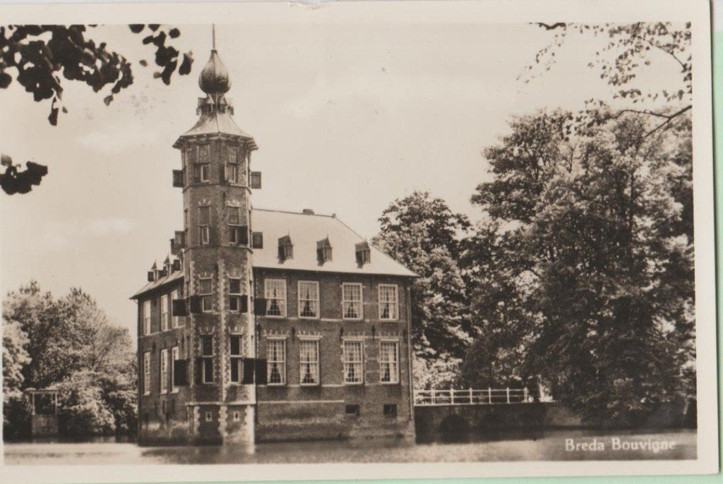 Breda. Kastell Bourvinge 1954., Verzamelen, Ophalen, 1940 tot 1960, Gelopen, Noord-Brabant