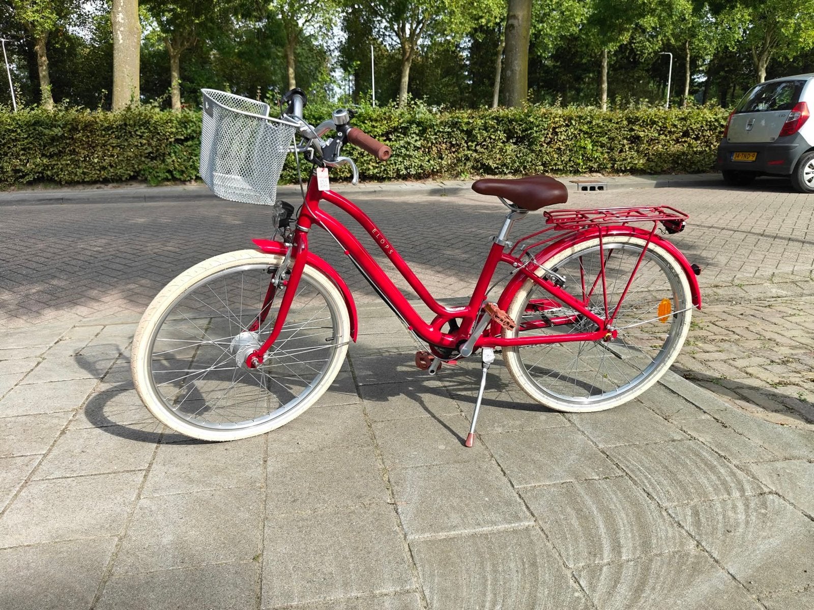 Elops Stadsfiets Rood, Ophalen of Verzenden, Zo goed als nieuw, Minder dan 16 inch