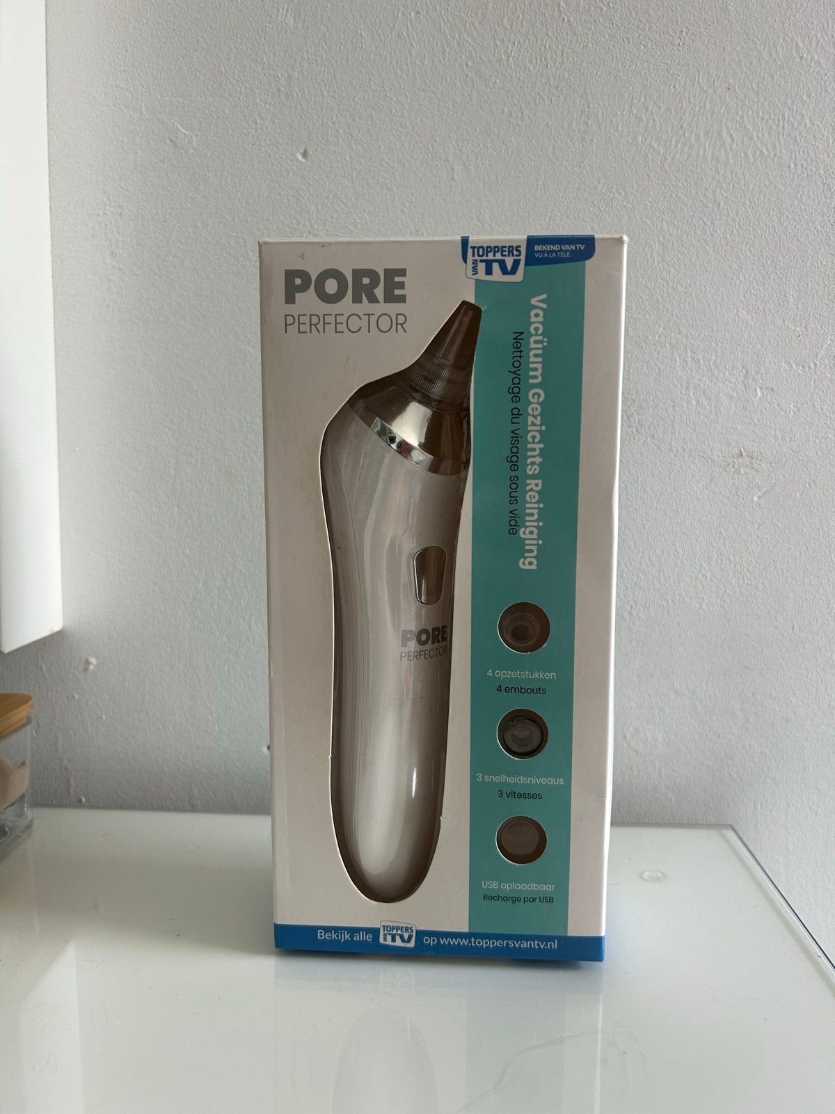 Pore Perfector Vacuüm Gezichtsreiniger, Ophalen of Verzenden, Nieuw, Gehele gezicht, Reiniging