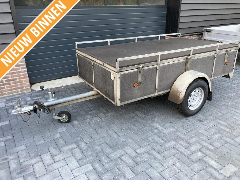 Bagagewagen aanhanger aanhangwagen enkelasser gesloten, Auto diversen, Aanhangers en Bagagewagens, Gebruikt