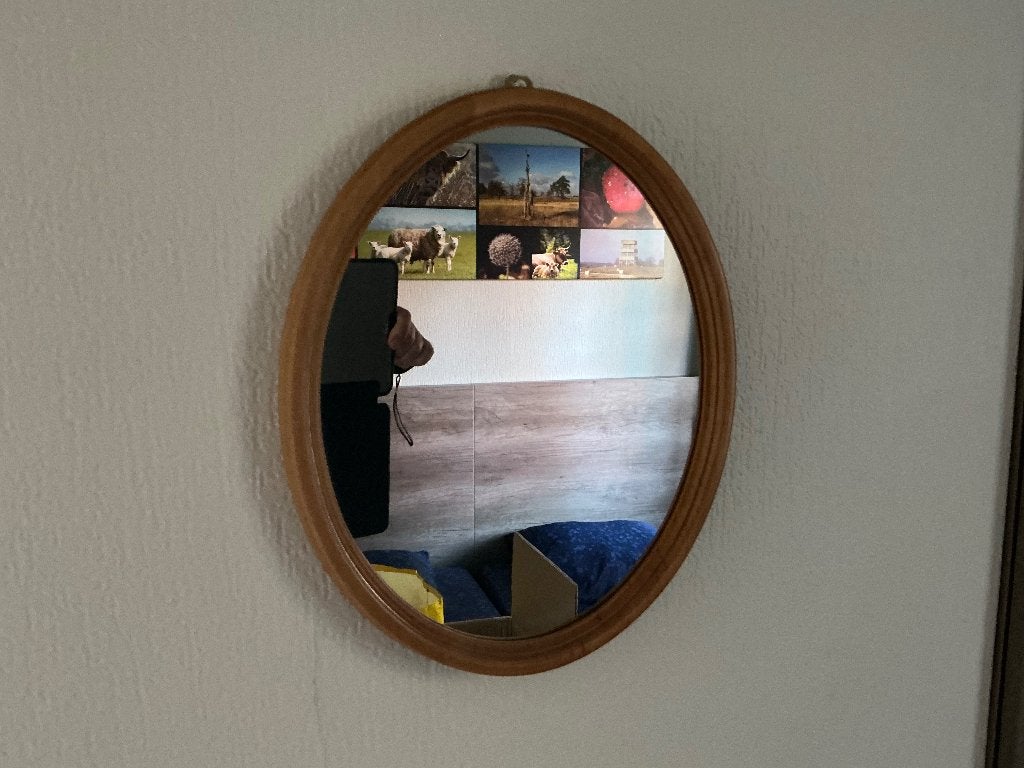 Kleine spiegel, Minder dan 50 cm, Gebruikt, Ophalen of Verzenden, Minder dan 100 cm