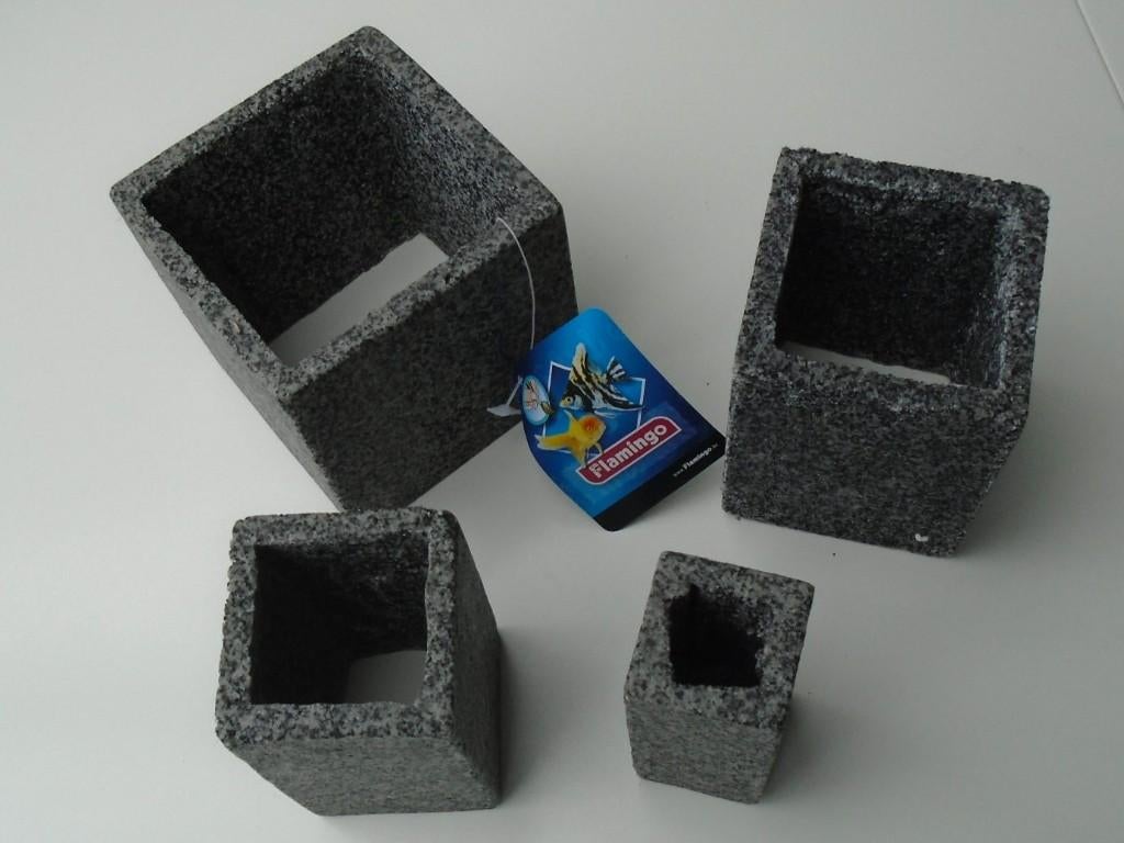 KUBUSSEN voor MINITUREN DECORATIEVE 4 DLG SET NIEUW, Zwart, -, -, Nieuw