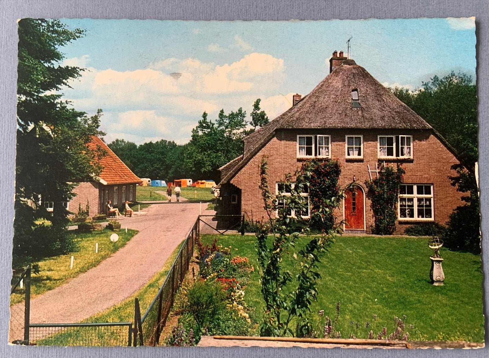 Camping De Stekkenkamp Ommen rboerderij ansichtkaart, Verzenden, 1960 tot 1980, Gelopen, Overijssel