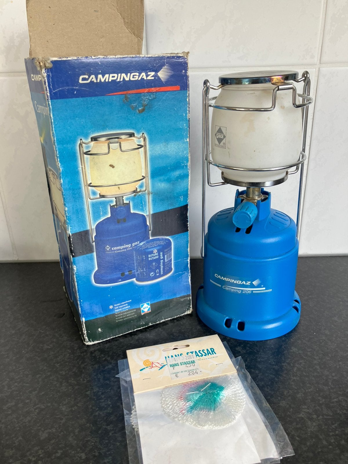 Campingaz lampje, Ophalen, Zo goed als nieuw