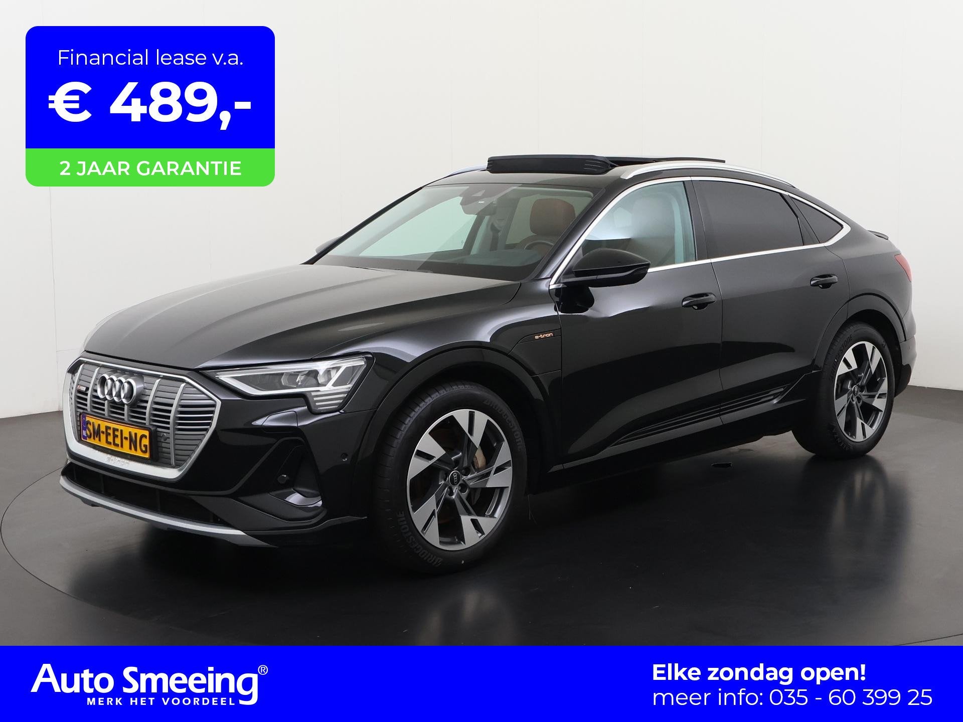 Audi e-tron Sportback 55 quattro S-Line 95 kWh | SOH 98% | P, Auto's, Automaat, 95 kWh, Leder en Stof, Zwart
