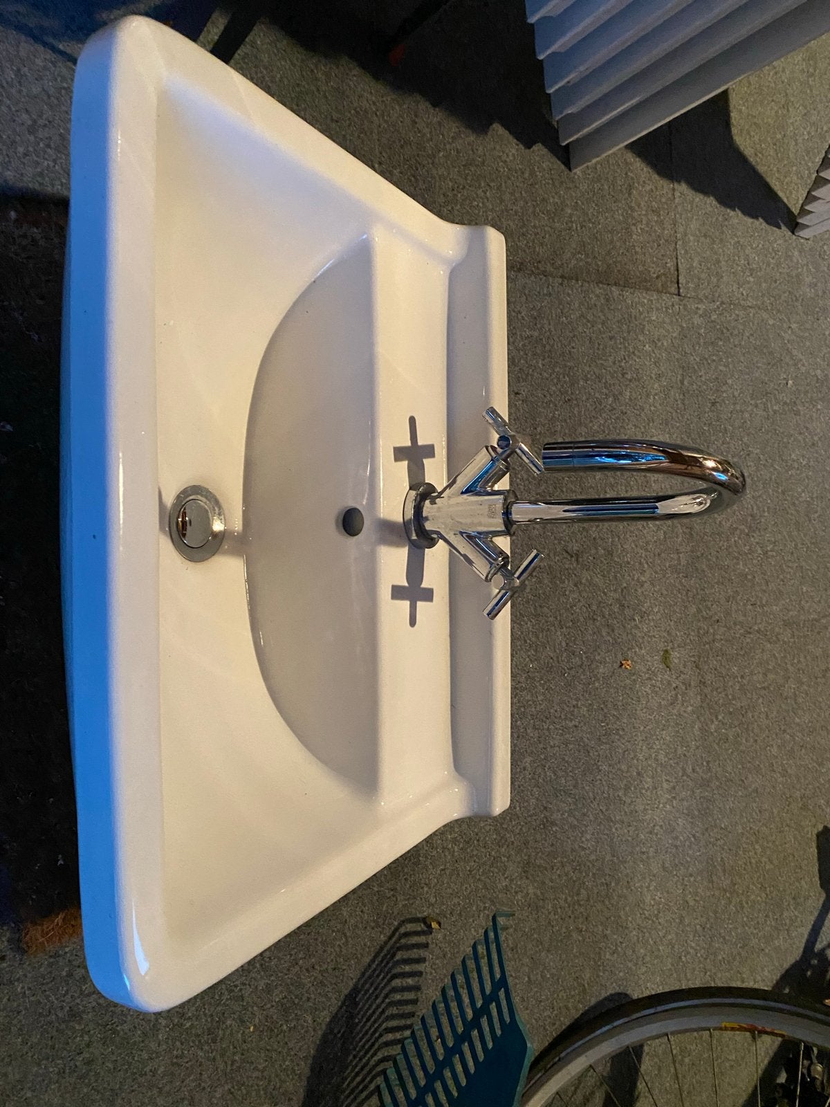 Duravit wastafel met kraan - Zo goed als nieuw, Ophalen, Zo goed als nieuw, Chroom, Wastafel