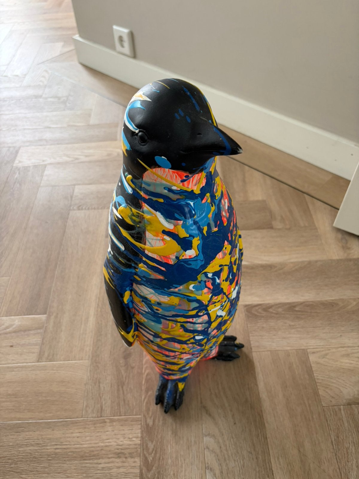 Unieke Pinguïn sculptuur van Rick Triest - Abstracte kunst, Ophalen, Overige onderwerpen, Kunststof, 50 - 100 cm