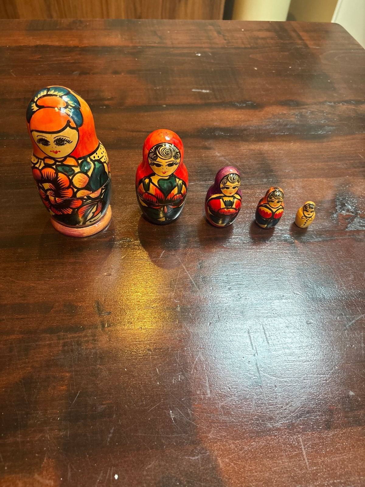 Set van 5 Russische Matroesjka poppen, Verzamelen, Ophalen of Verzenden, Gebruikt