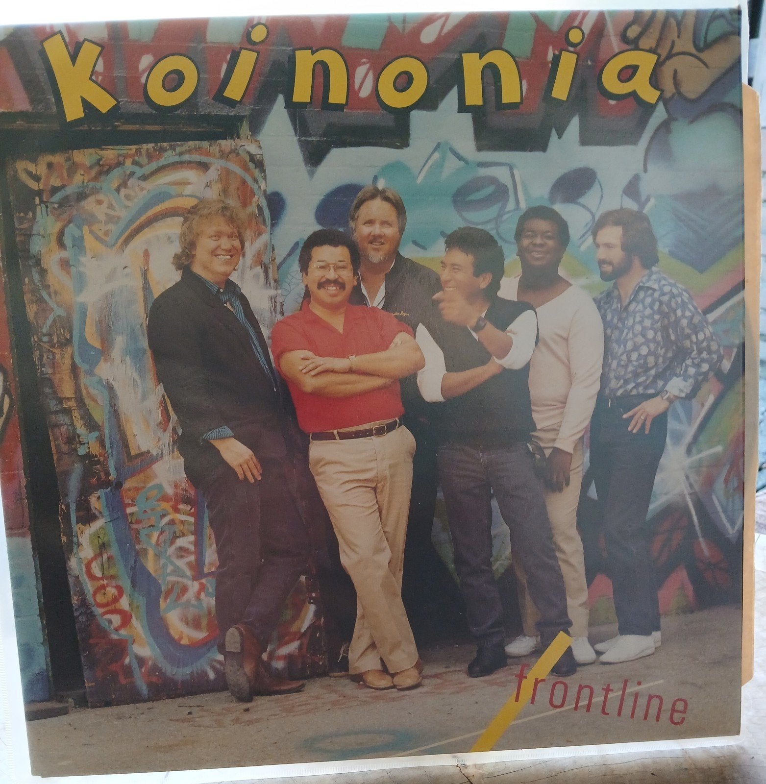 Koinonia Frontline (LP, 1986) Jazz-Fusion /Funk Vinyl, LP, Ophalen of Verzenden, Zo goed als nieuw, Beschermende buitenhoes
