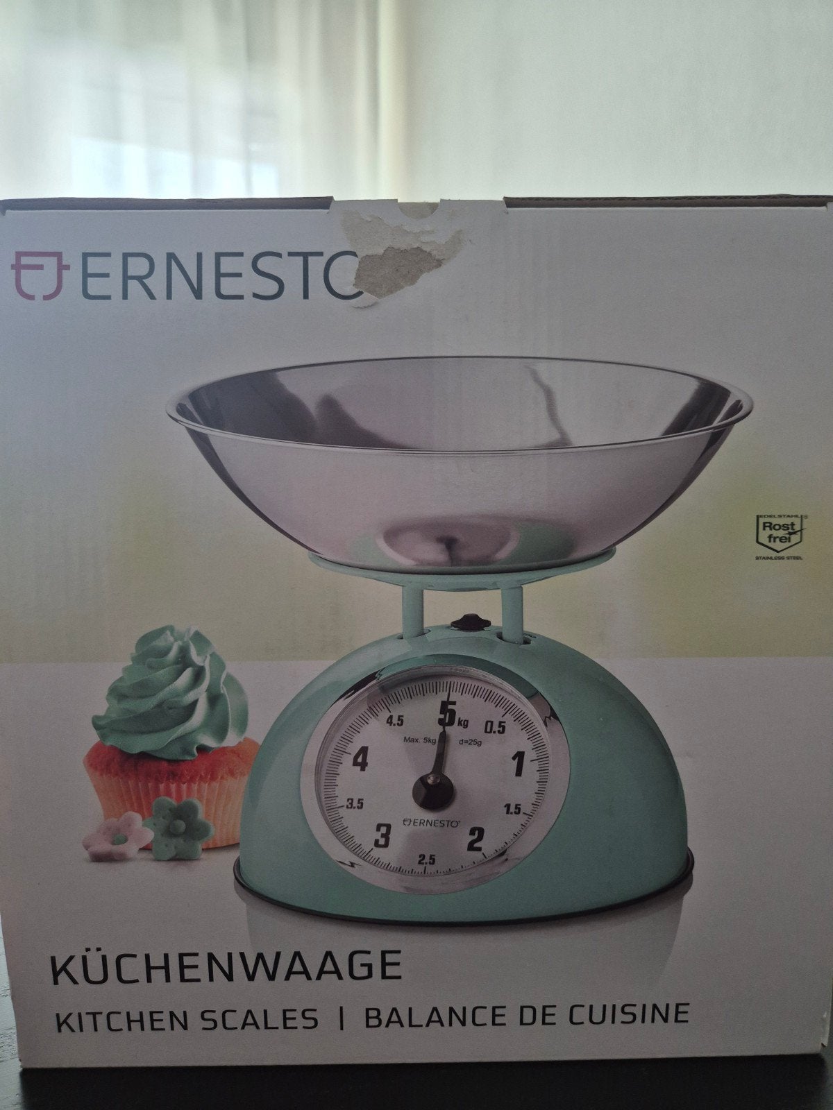 Nieuwe in doos keukenweegschaal, Ophalen, Minder dan 10 kg, Keukenweegschaal, Nieuw