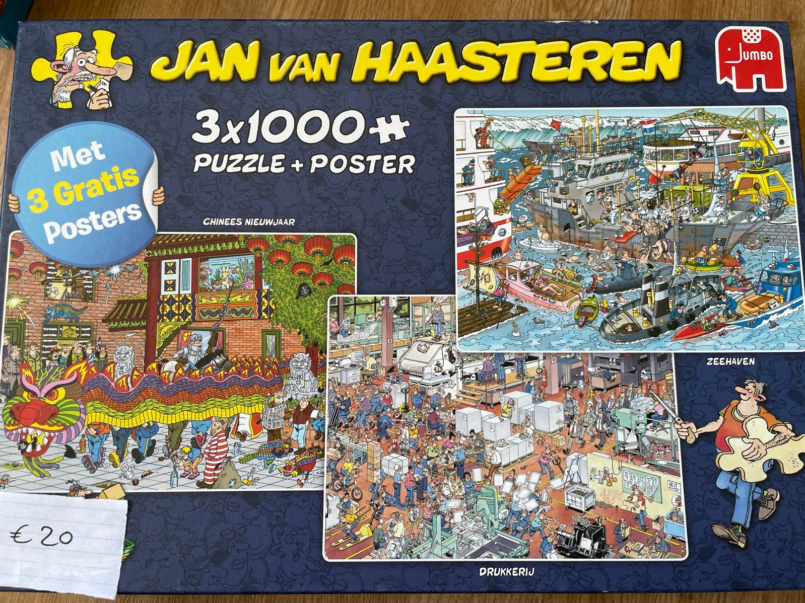Jan van Haasteren Puzzels - Diverse Thema's en Aantallen