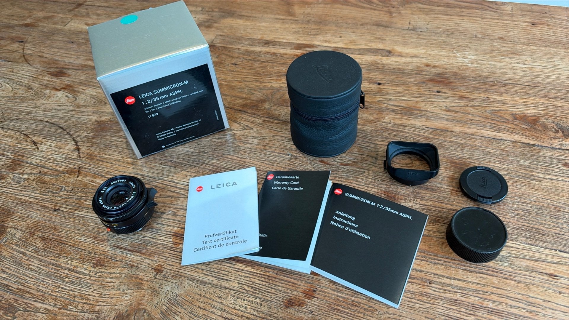 Leica summicron-m 35mm 1/2 ASPH, Ophalen, Zo goed als nieuw, Groothoeklens