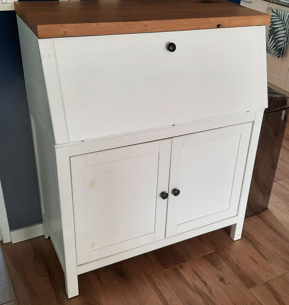 Secretaire wit, Huis en Inrichting, Kasten | Secretaires, Ophalen, Gebruikt