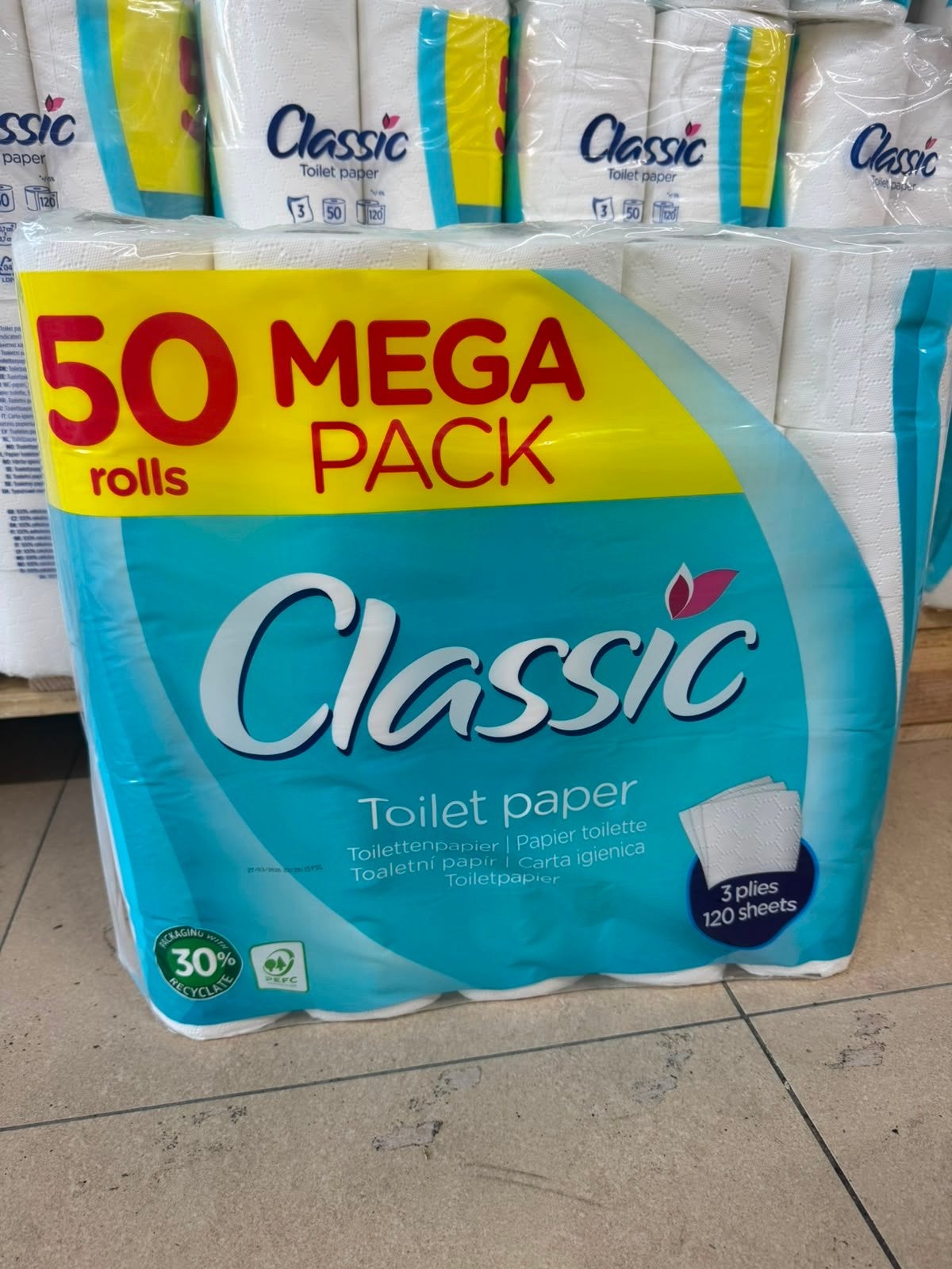 Classic Toiletpapier Mega Pack - 50 Rollen, Ophalen, Overige typen