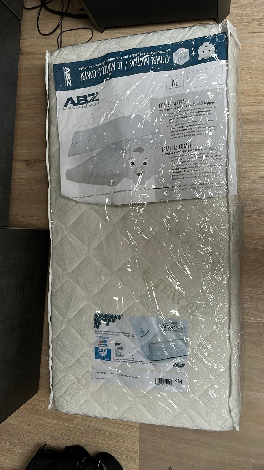 ledikant matras ABZ en airgosafe topper, Ophalen, Gebruikt, Ledikant